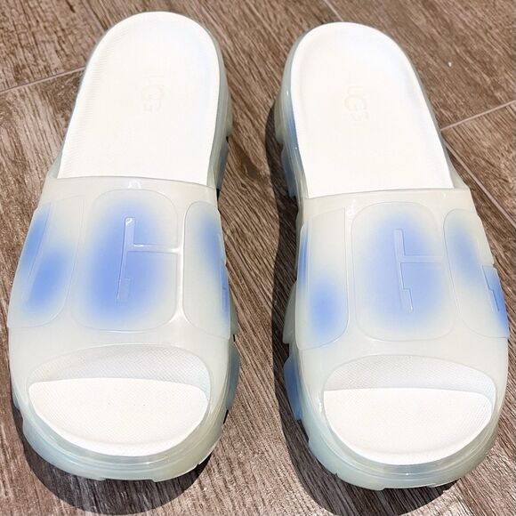 UGG Jella Watercolor Slide Women's size 7 Sky Blue Clear Sandals Shoes Slip Ons - Picture 7 of 16
